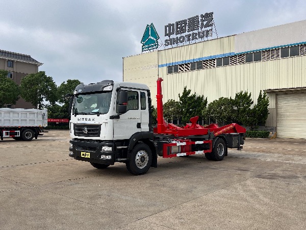 4x2重汽汕德卡【國(guó)六排放】干粉砂漿移動(dòng)筒倉(cāng)-背罐車|華威馳樂牌SGZ5180ZBGZZ6C5型背罐車